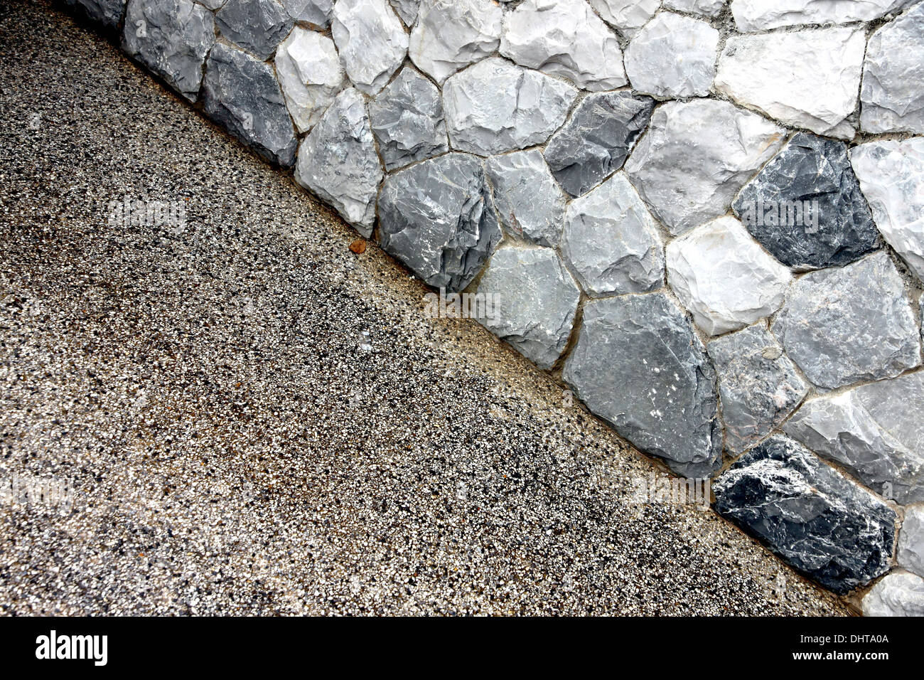 La photo murs de maison et voie. Banque D'Images