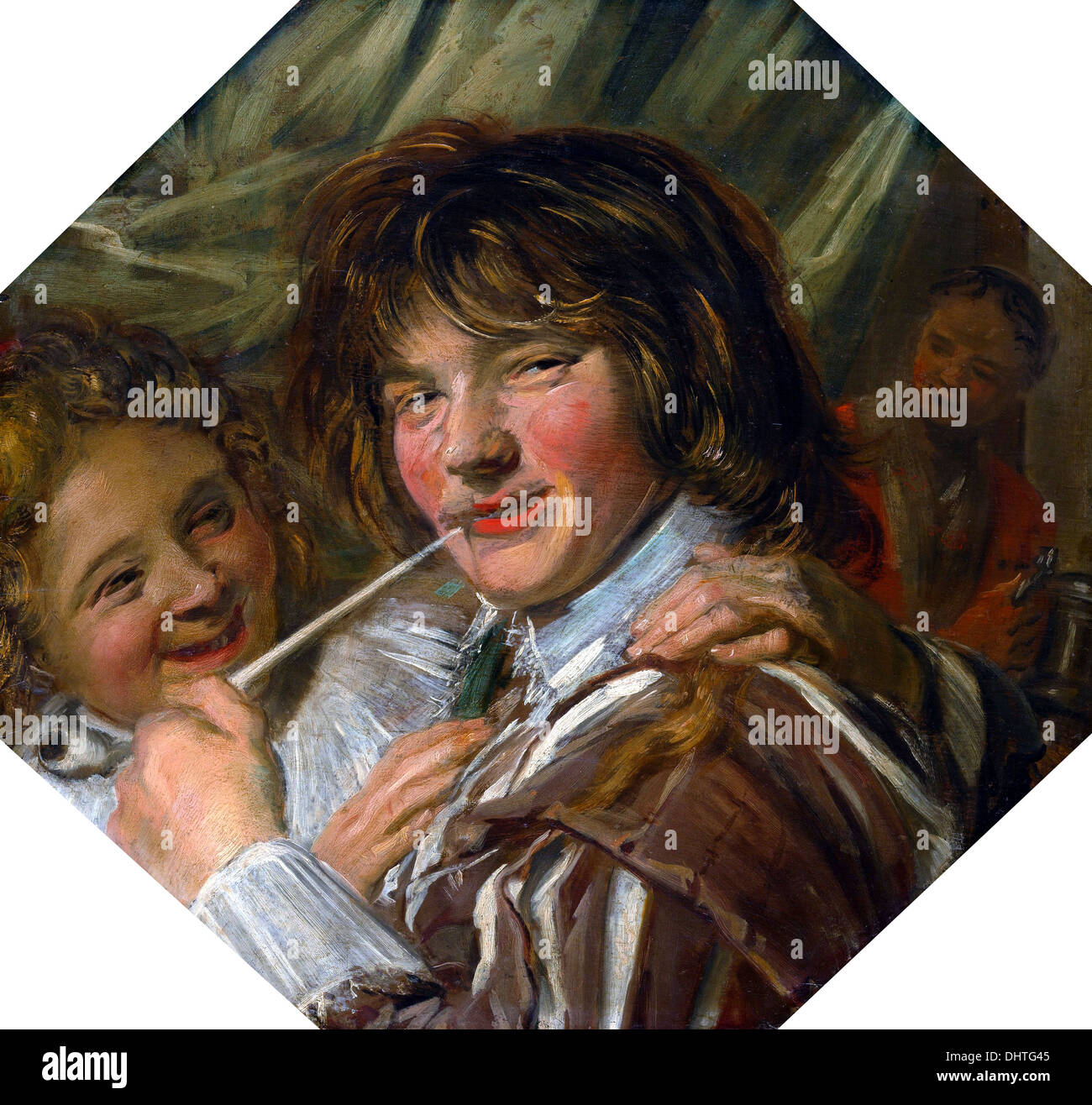 Le Fumoir - par Frans Hals, 1625 Banque D'Images