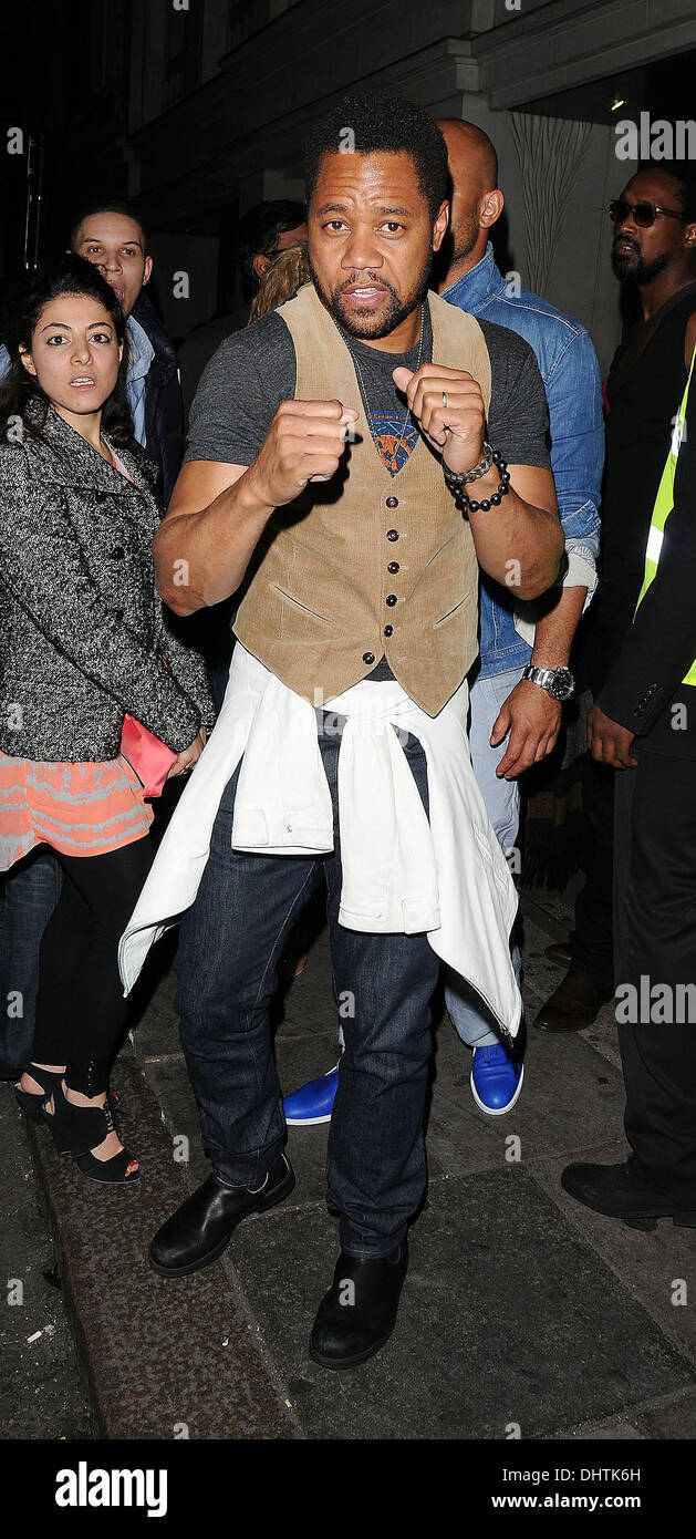 Cuba Jr laissant Funky Buddha Club, Londres, Angleterre - crédit obligatoire : WENN.com 23.05.12 Banque D'Images