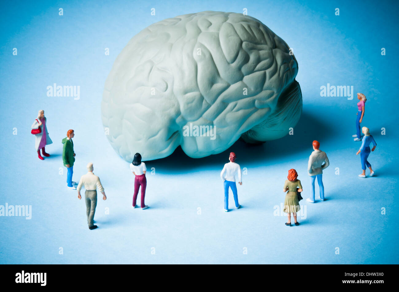 Les maladies du cerveau et de la psychologie concept Banque D'Images