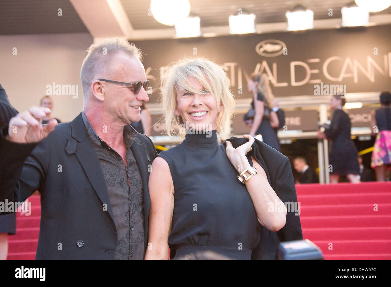 Sting et sa femme Trudie Styler, 'Mud' premiere pendant le 65e Festival de Cannes. Cannes, France - 26.05.12 Banque D'Images