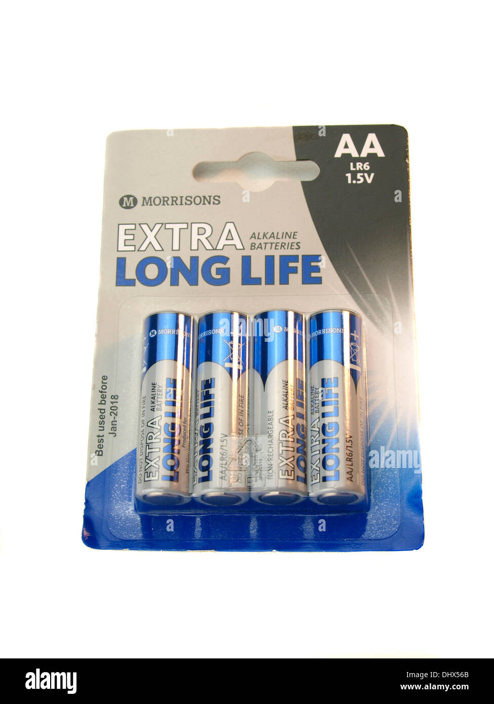 Marque de supermarché batteries, UK Banque D'Images