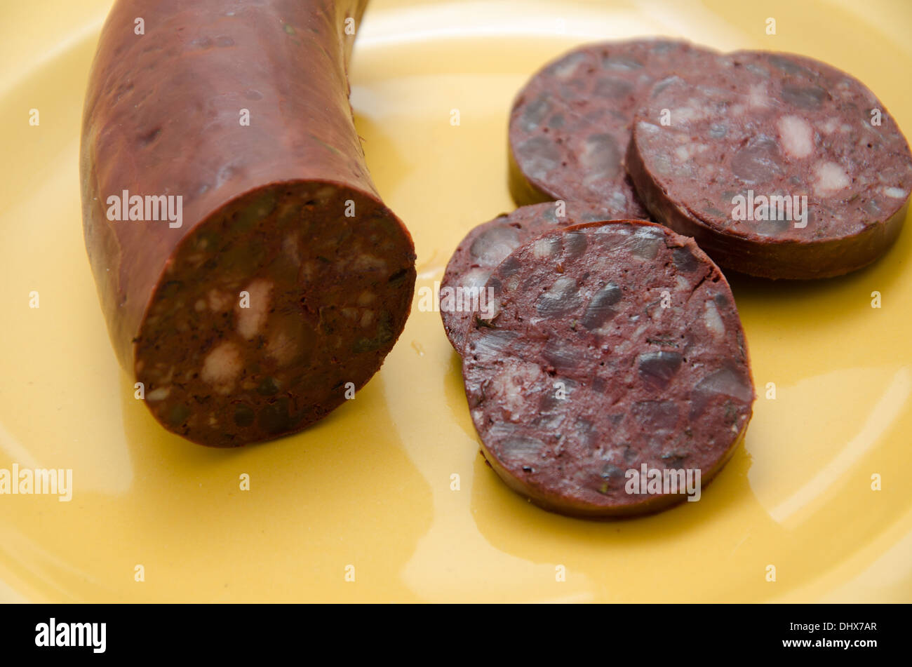 Boudin noir Banque D'Images