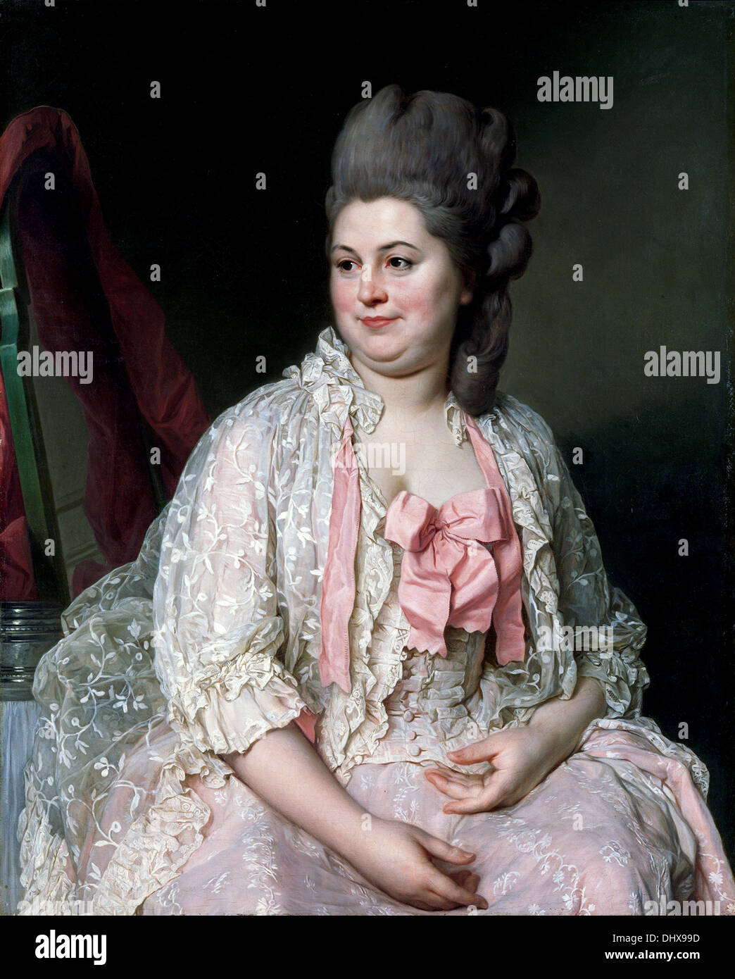 Madame de Saint-Maurice - par Pierre Duplessis, 1776 Banque D'Images