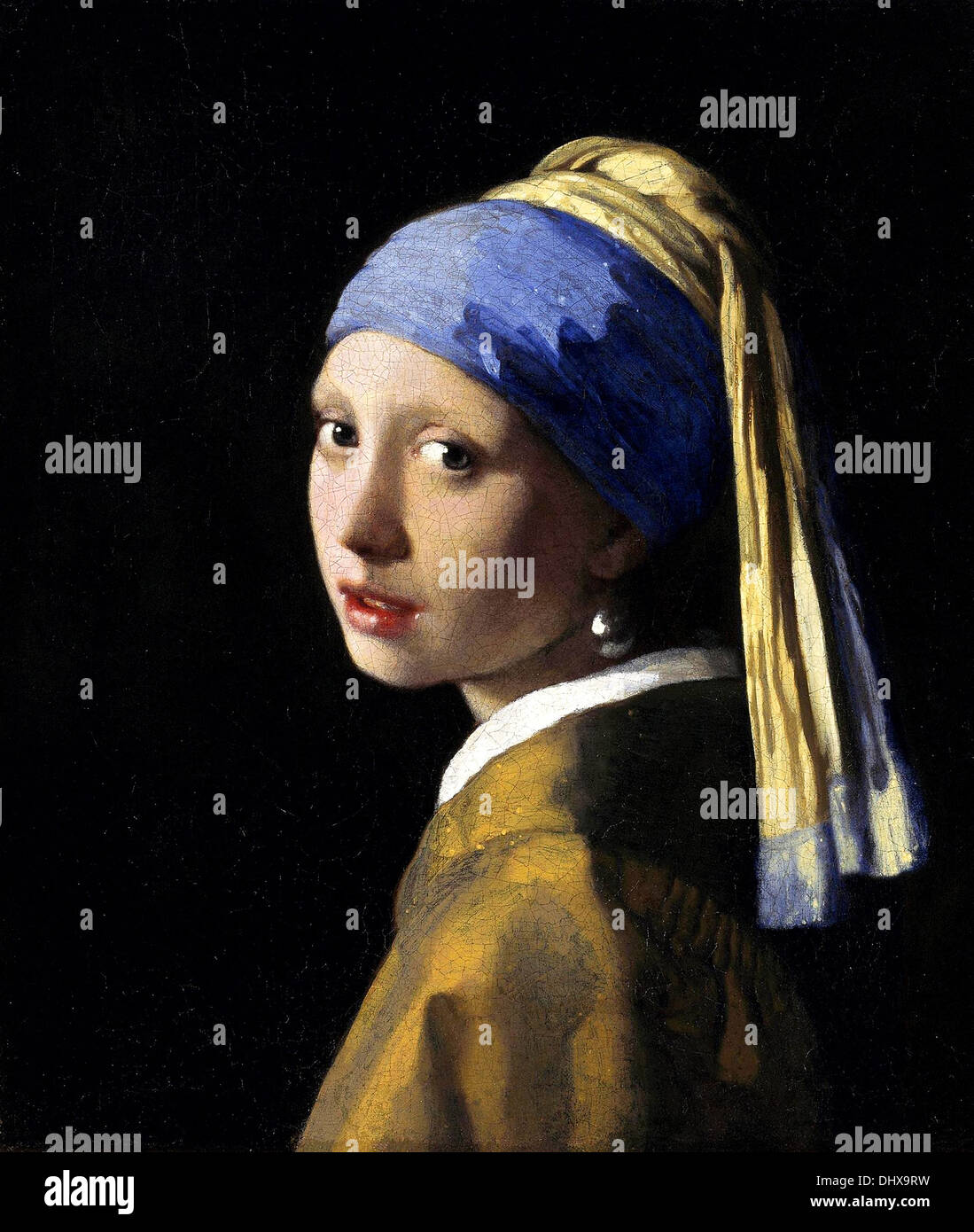 Johannes Vermeer Poster De Collection Encadré - La Jeune Fille À La