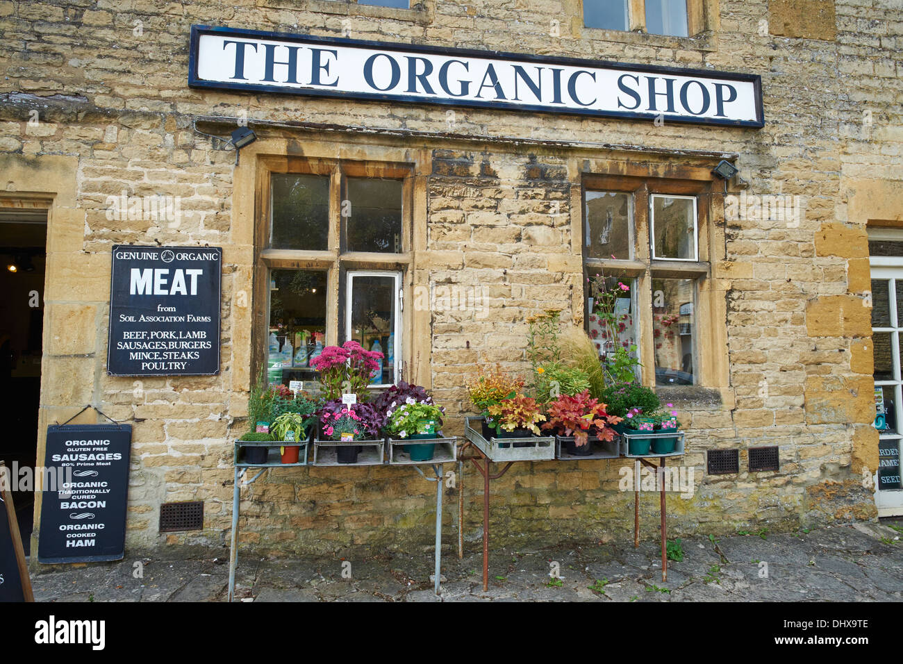 La Boutique Bio Place du Marché Stow-on-the-Wold Cotswolds UK Banque D'Images