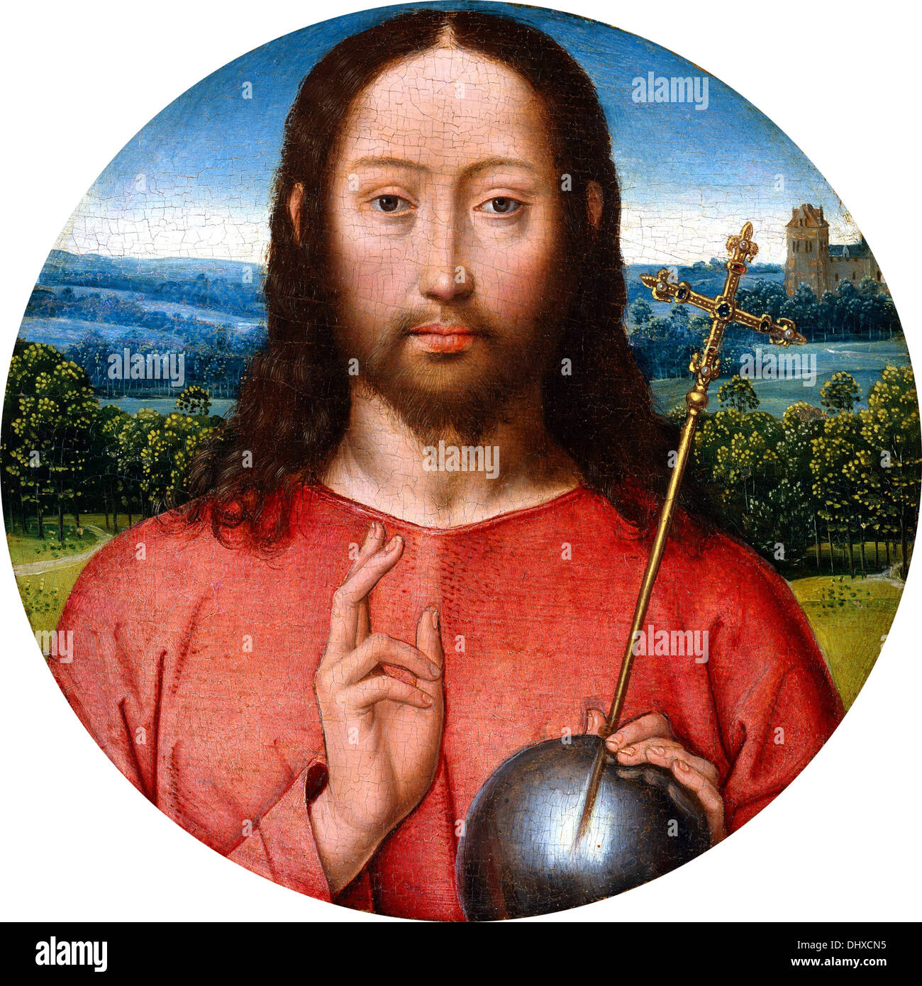 Salvator mundi - de Hans Memling, 1499 Banque D'Images