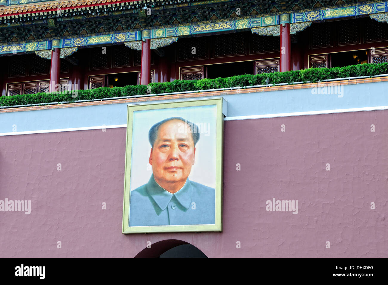 Mao Tsé-toung sur l'entrée Beijing Banque D'Images
