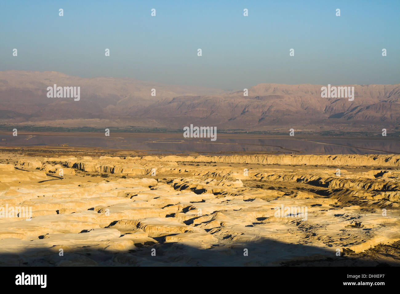De belles photos de la mer Morte s'est tari. Israël Banque D'Images