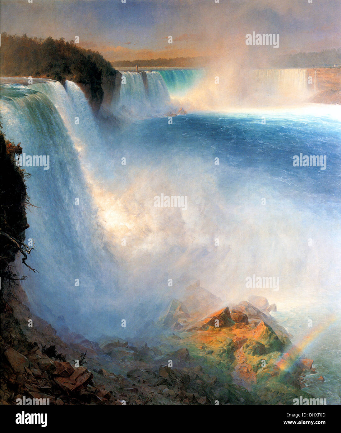 Niagara Falls - par Frederic Edwin Church, 1867 Banque D'Images