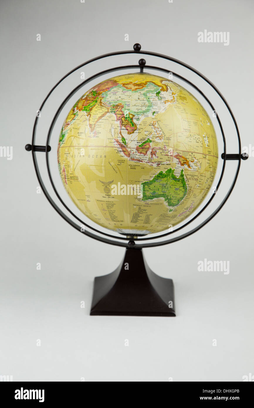 La vie de globe site lune planète space vintage vieille terre vie toujours pas de corps un seul objet Banque D'Images