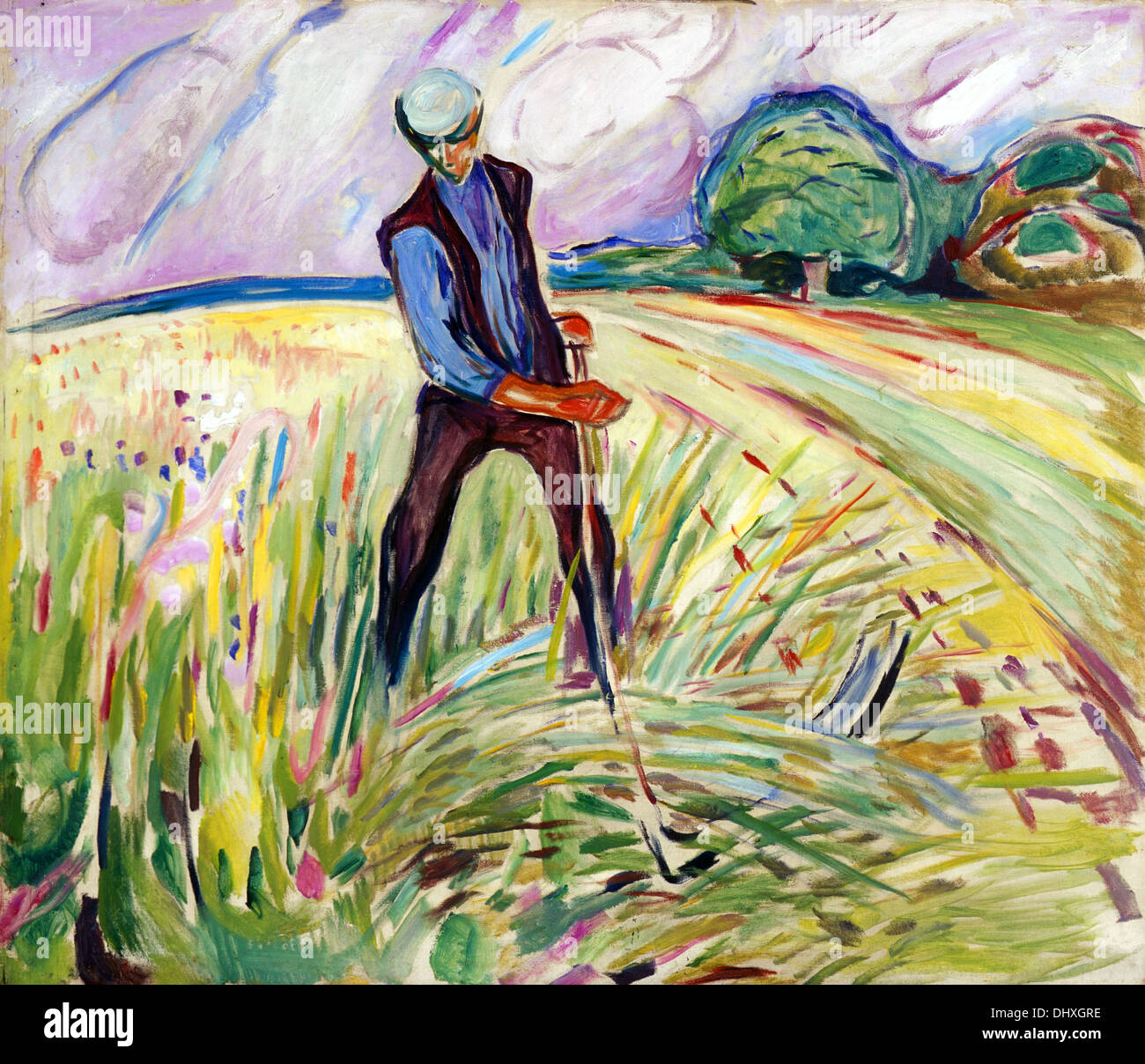 Le Haymaker - d'Edvard Munch, 1917 Banque D'Images