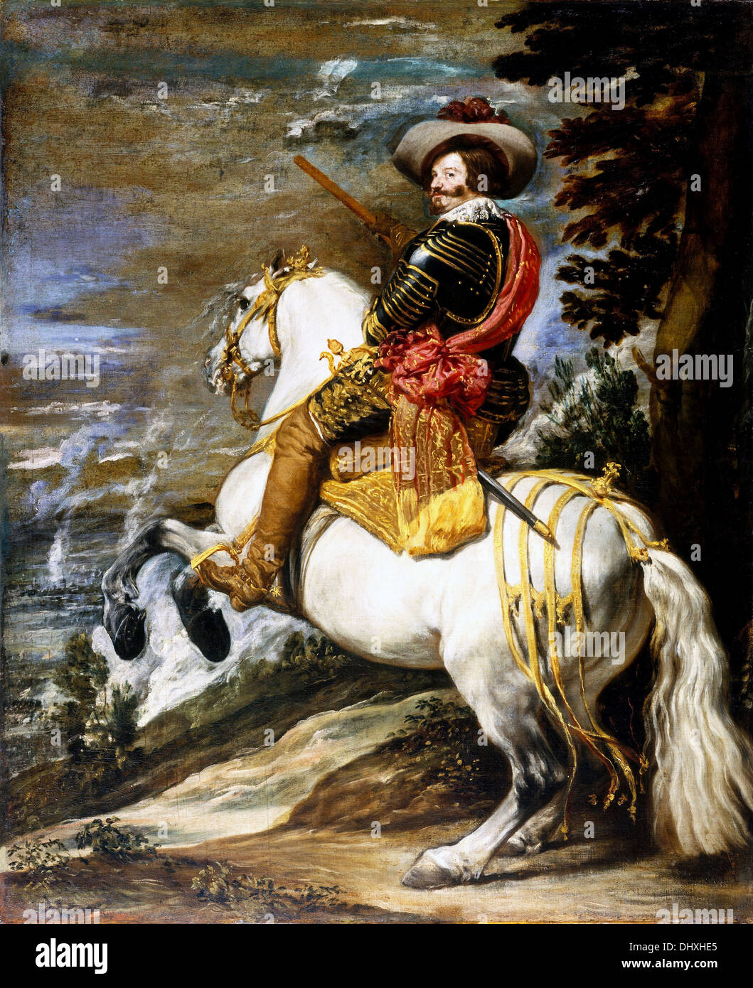 Don Gaspar de Guzmán, comte-duc d'Olivares - par Diego Velazquez, 1635 Banque D'Images