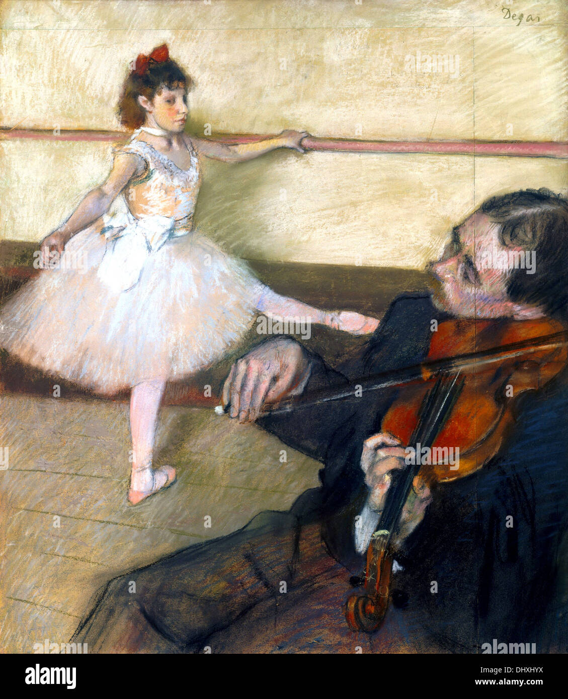La leçon de danse - par Edgar Degas, 1879 Banque D'Images