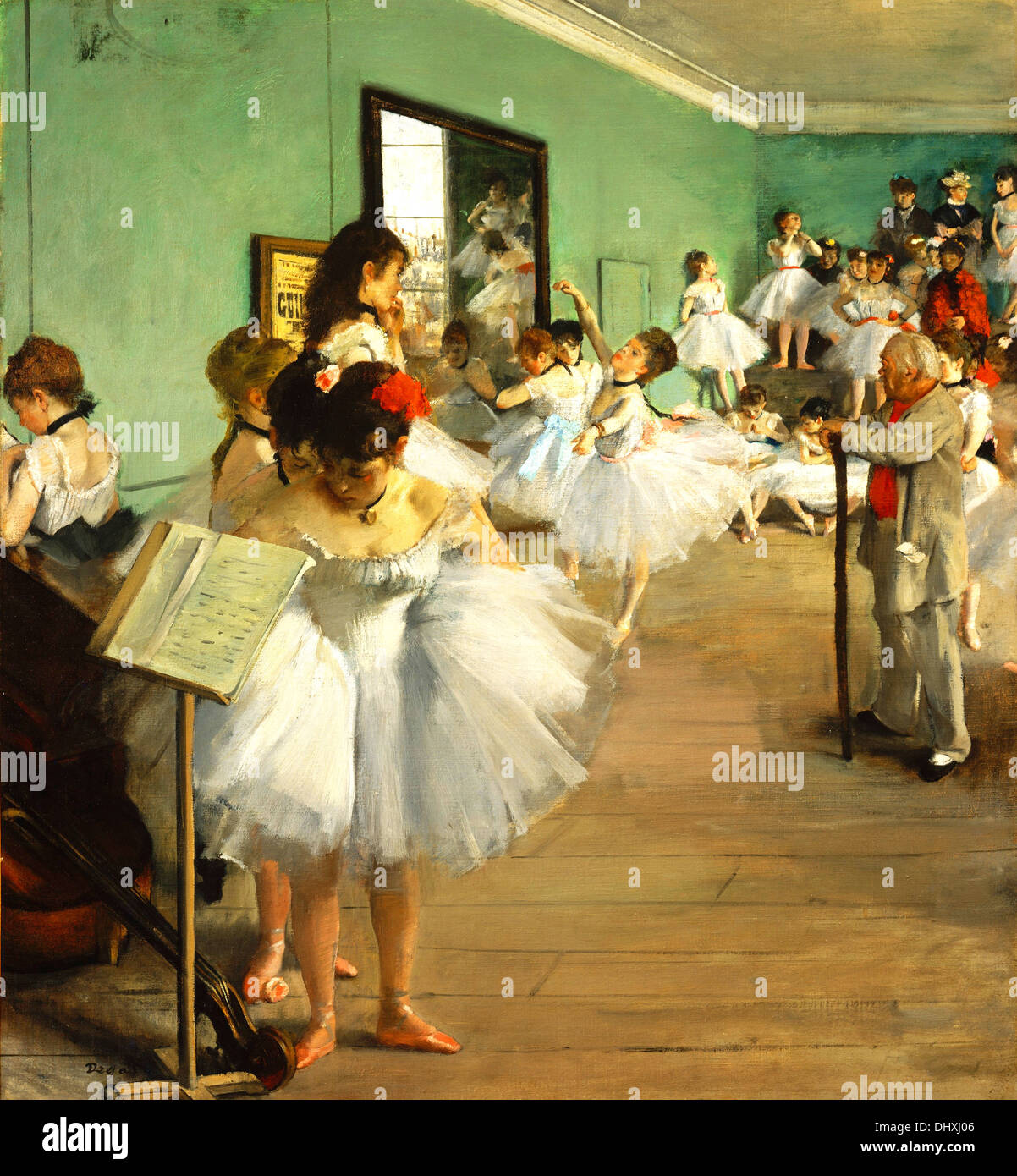 La classe de danse - par Edgar Degas, 1874 Banque D'Images