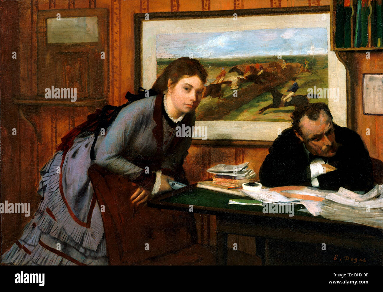 Bouder - par Edgar Degas, 1870 Banque D'Images