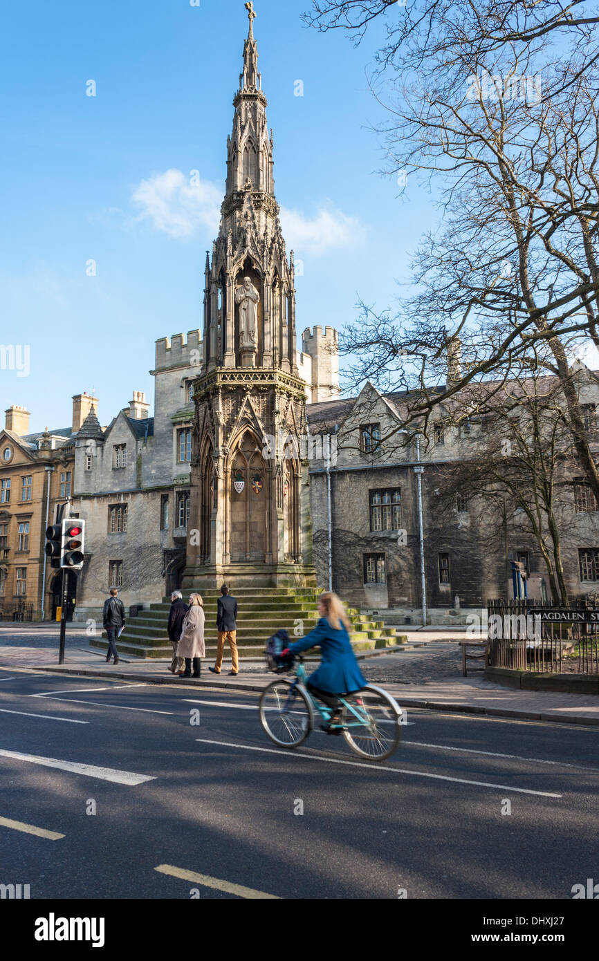 Martyr's Memmorial, Rue de la Madeleine, Oxford, Oxfordshire, England, GB, au Royaume-Uni. Banque D'Images