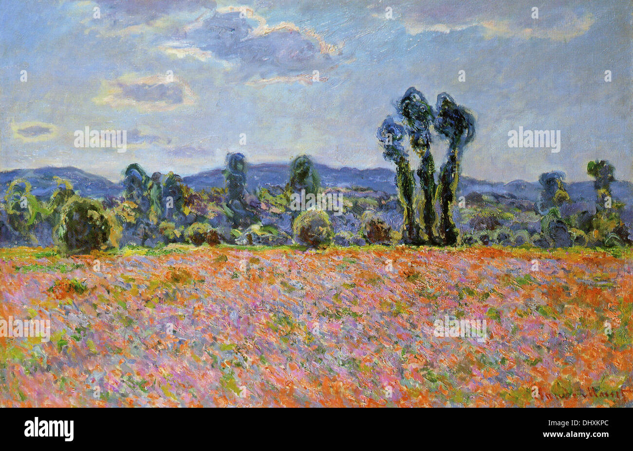 Champ de coquelicots - par Claude Monet, 1890 Banque D'Images