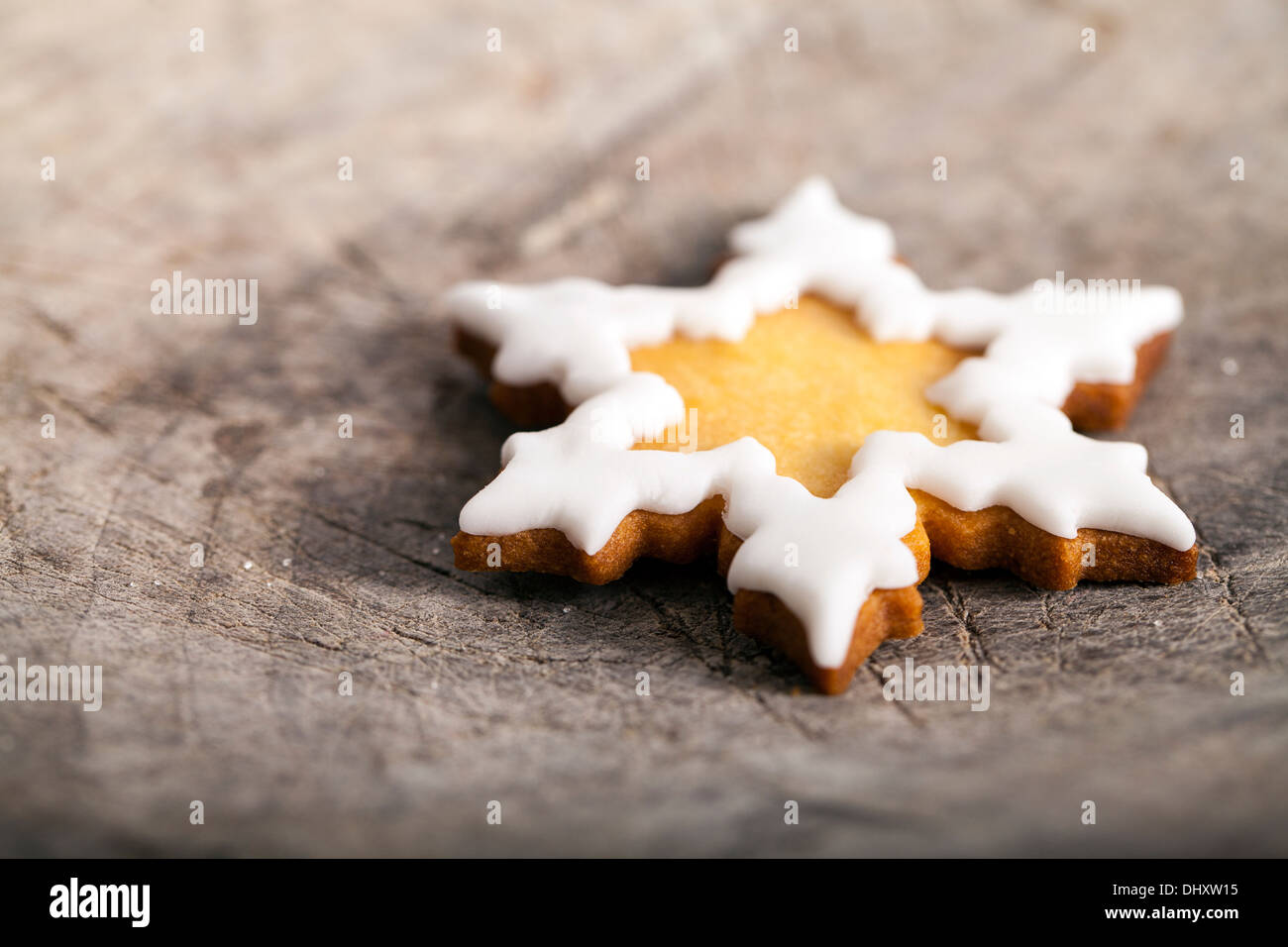 Biscuit de Noël Snowflake Banque D'Images