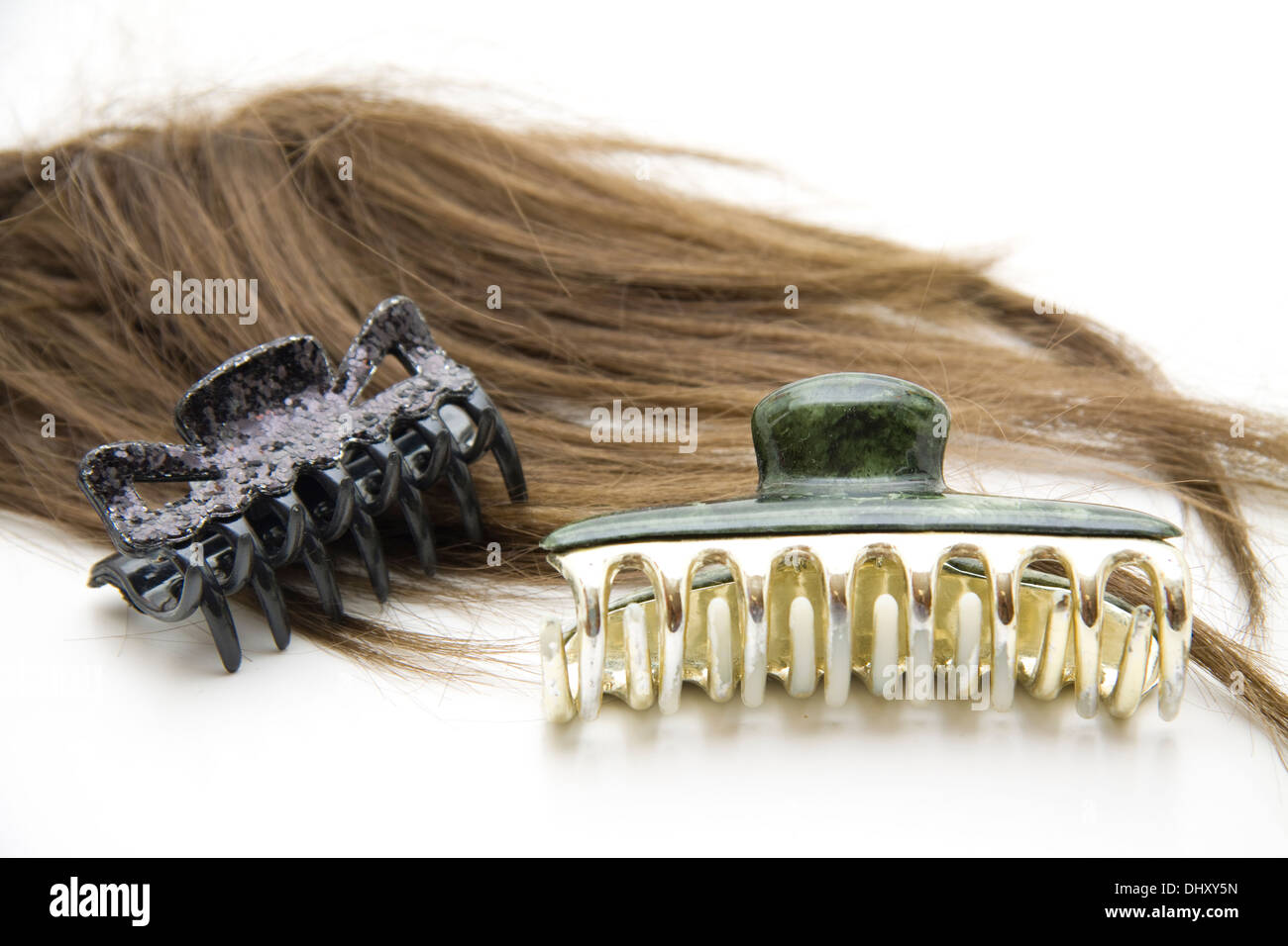 Pince à cheveux avec postiche Photo Stock - Alamy