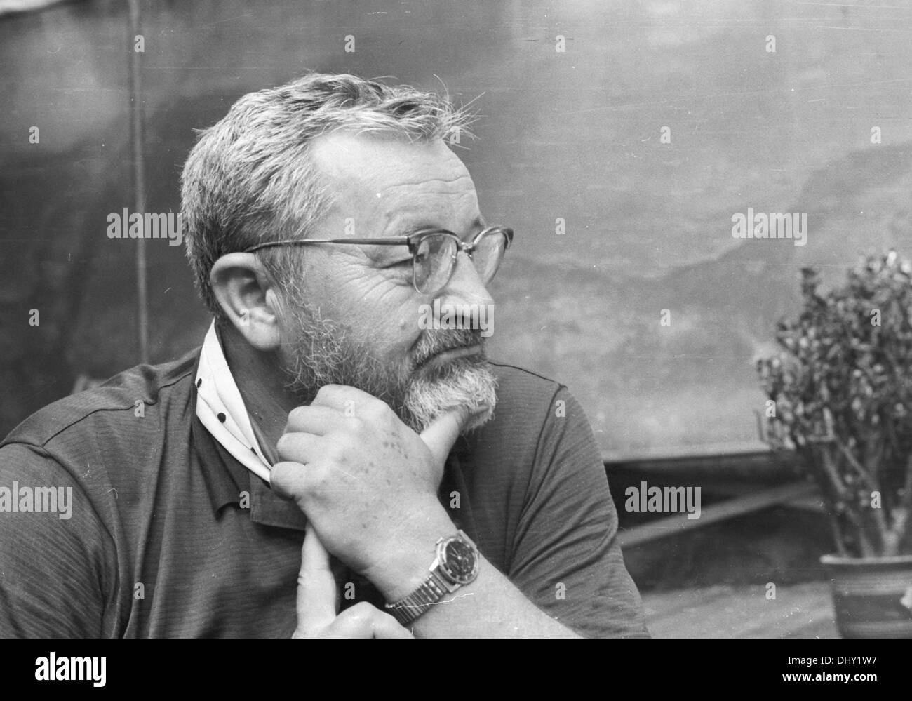 Portrait de Jan Werich. Film tchécoslovaque, acteur, écrivain, scénariste, directeur Banque D'Images