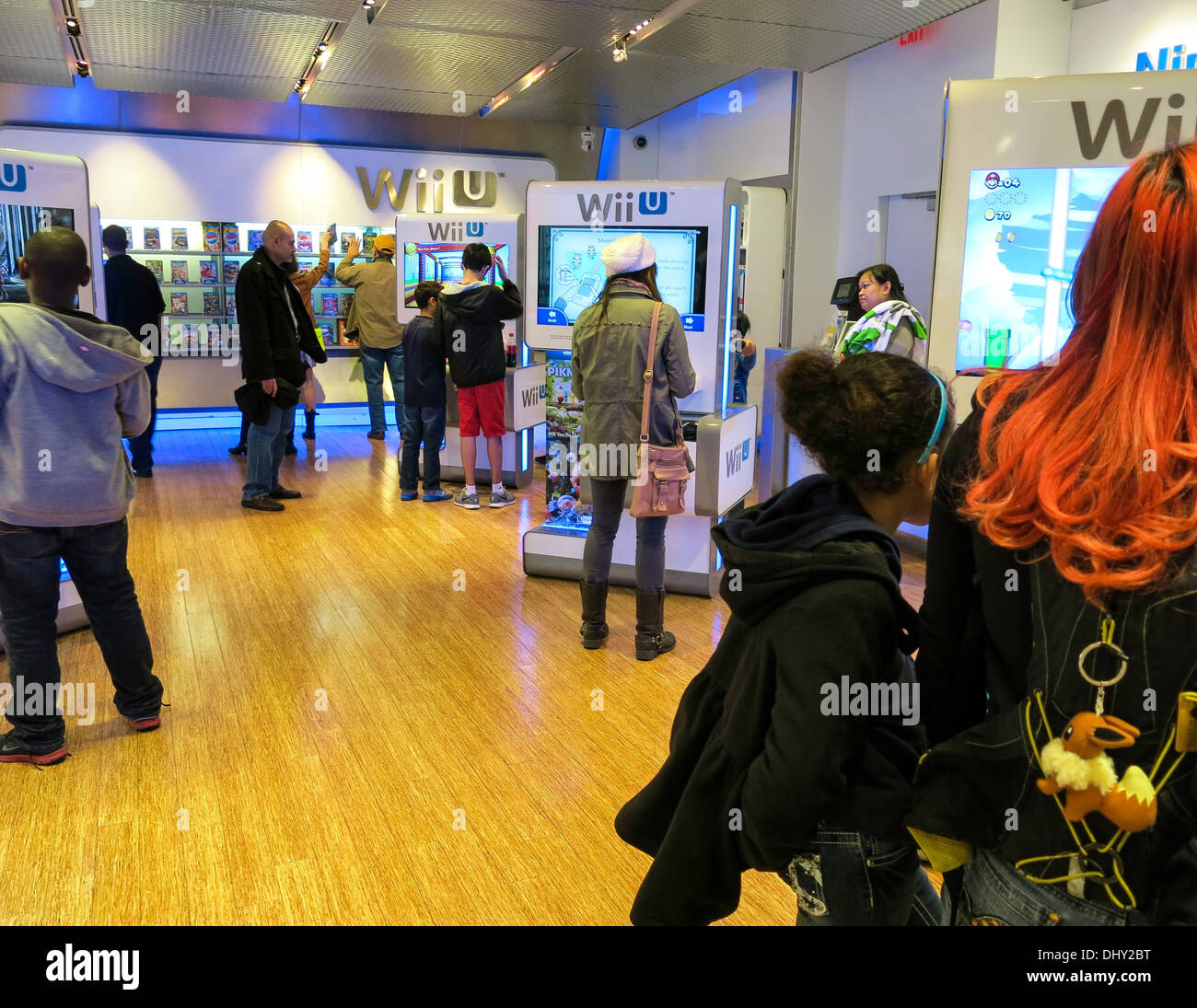 Nintendo World Store intérieur, Rockefeller Center, NEW YORK, USA Banque D'Images
