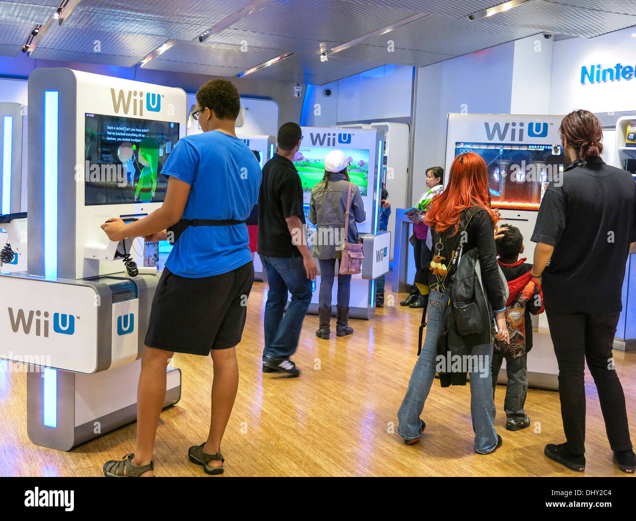 Nintendo World Store intérieur, Rockefeller Center, NEW YORK, USA Banque D'Images