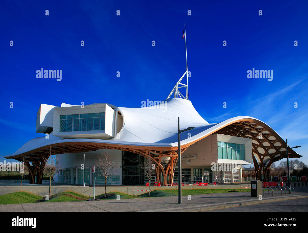 Centre Pompidou-Metz (2010) par Shigeru Ban, Metz, France Banque D'Images