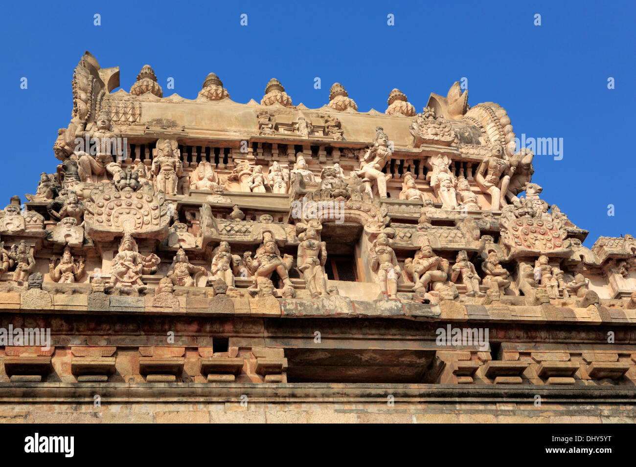 Temple d'Airavatesvara (12ème siècle), Darasuram, Tamil Nadu, Inde Banque D'Images