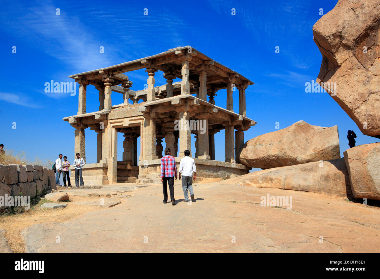 Ruines de Vijayanagara, Hampi, Karnataka, Inde Banque D'Images