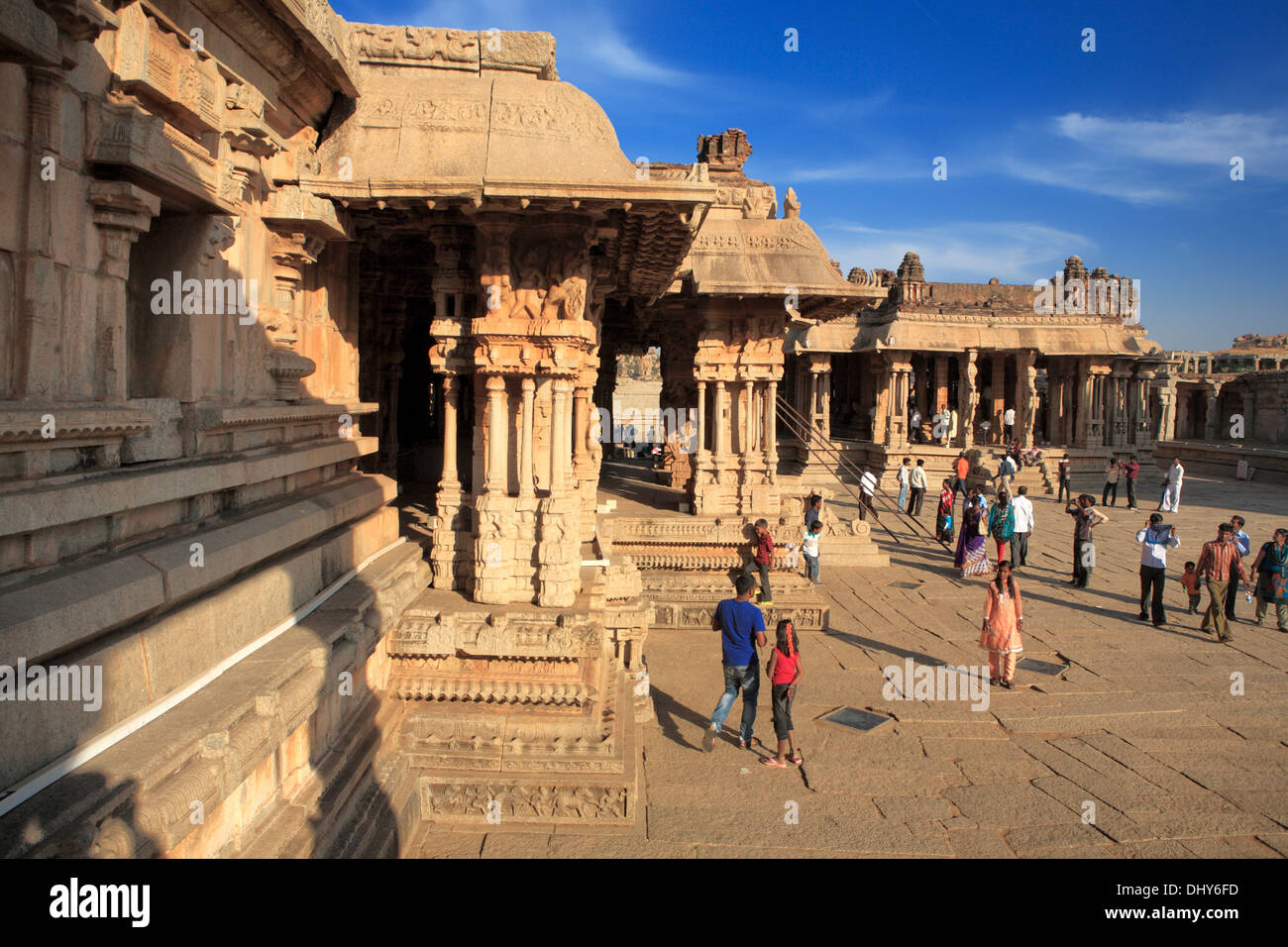 Vittala Temple (16e siècle), Hampi, Karnataka, Inde Banque D'Images