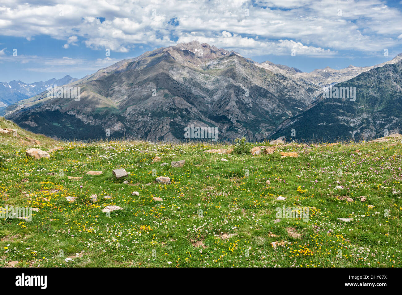 Les hautes montagnes à Panticosa, Pyrénées espagnoles Banque D'Images