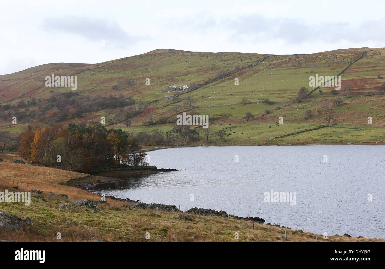 Sleddale Hall ferme dans la région de Cumbria. Photo par James Boardman Banque D'Images