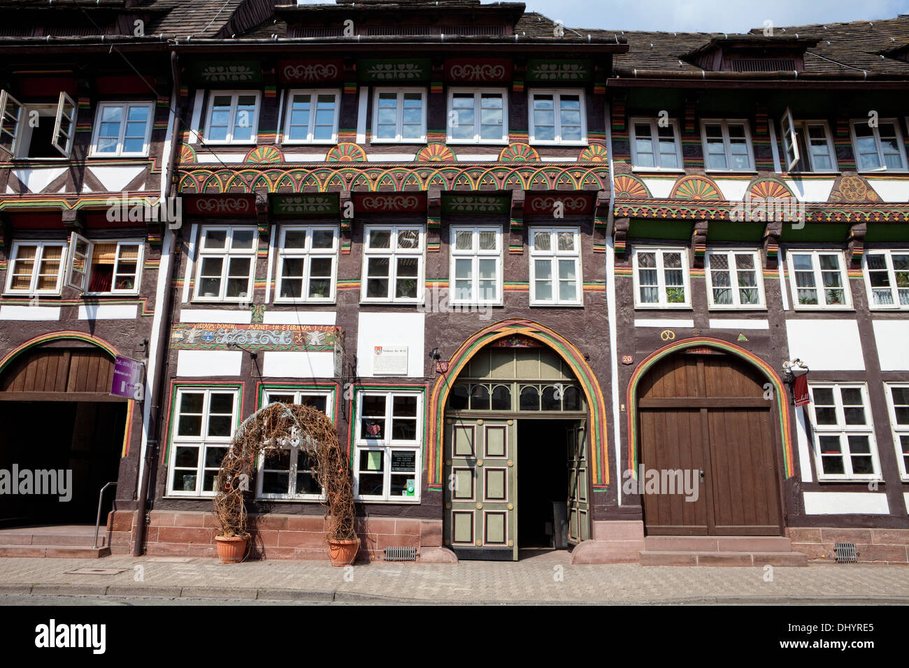 Maisons à colombages de la place du marché, Einbeck, Basse-Saxe, Allemagne, Europe, Banque D'Images