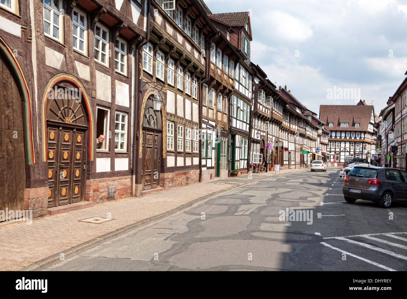 Maisons à colombages, Einbeck, Basse-Saxe, Allemagne, Europe, ""Villa Rügen, Einbeck, Niedersachsen, Deutschland, Europa Banque D'Images