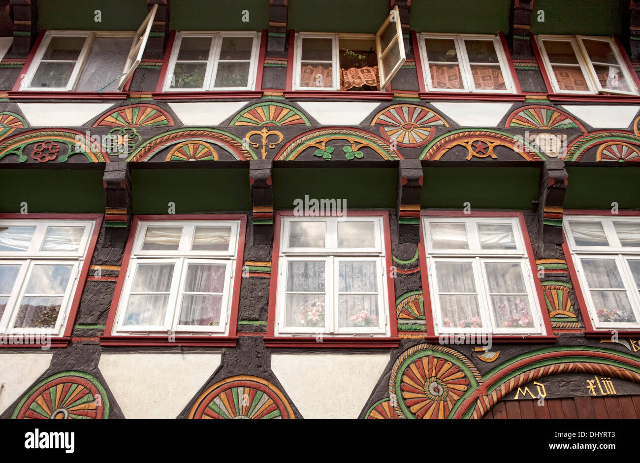 Maisons à colombages de la place du marché, Einbeck, Basse-Saxe, Allemagne, Europe, Banque D'Images