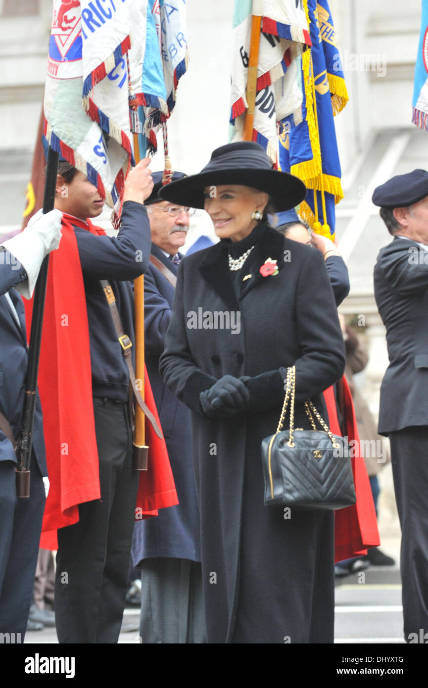 Whitehall, Londres, Royaume-Uni. 17 novembre, 2013. Son Altesse Royale la princesse Michael de Kent à l'Association juive d'Ex-Sevicemen et annuel des femmes Cérémonie du Souvenir. Crédit : Matthieu Chattle/Alamy Live News Banque D'Images