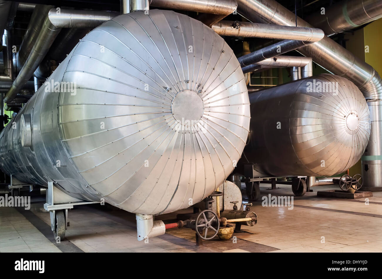 Close up de centrales à turbine à vapeur Banque D'Images