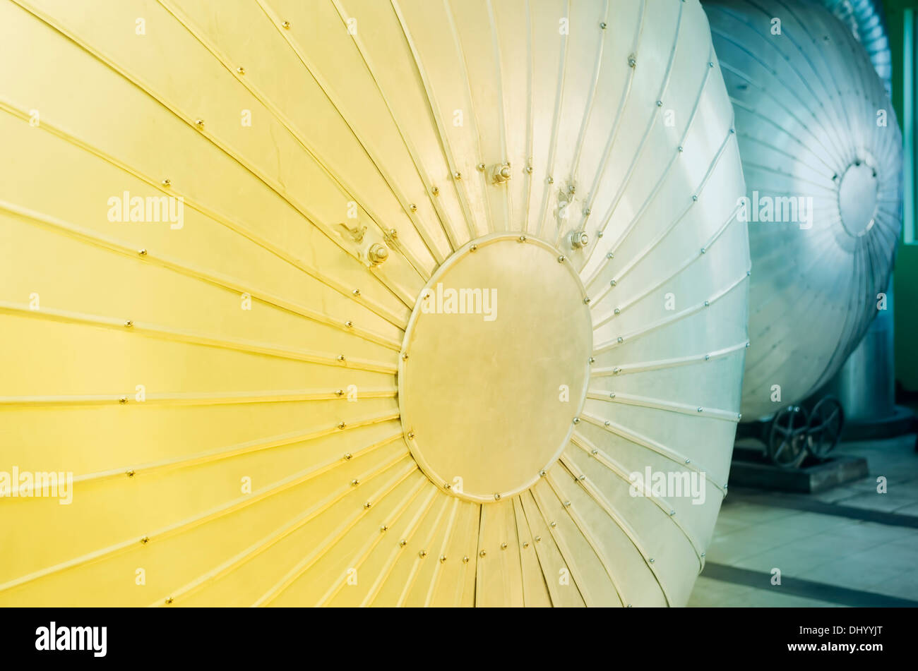 Close up de centrales à turbine à vapeur Banque D'Images