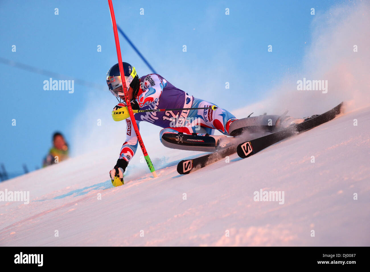 Levi, Finlande. 17 novembre, 2013. Alexis Pintrurault de France pendant la Coupe du Monde de ski alpin, AUDI FIS men's course de slalom le 17 novembre, 2013 à Levi en Finlande. Credit : Yoshio Takusagawa/ESPA/Alamy Live News Banque D'Images