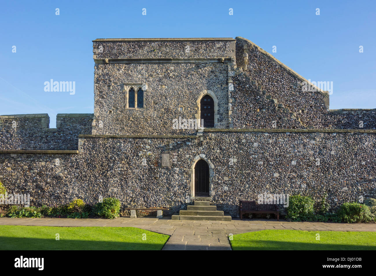 Kent War Memorial Garden et la chapelle, la Cathédrale de Canterbury Banque D'Images