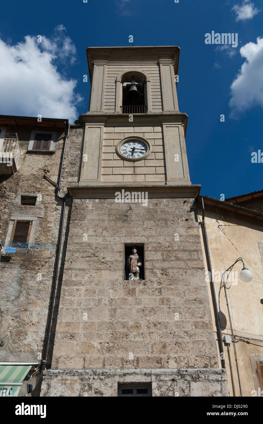 Eglise de San Rocco, alias Madonna del Carmine Église, Scanno, L'Aquila, Abruzzo, Italie. Banque D'Images