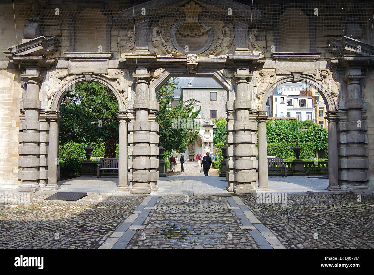 Portique de la Maison de Rubens, le peintre qui a acheté en 1610. Anvers, Belgique Banque D'Images