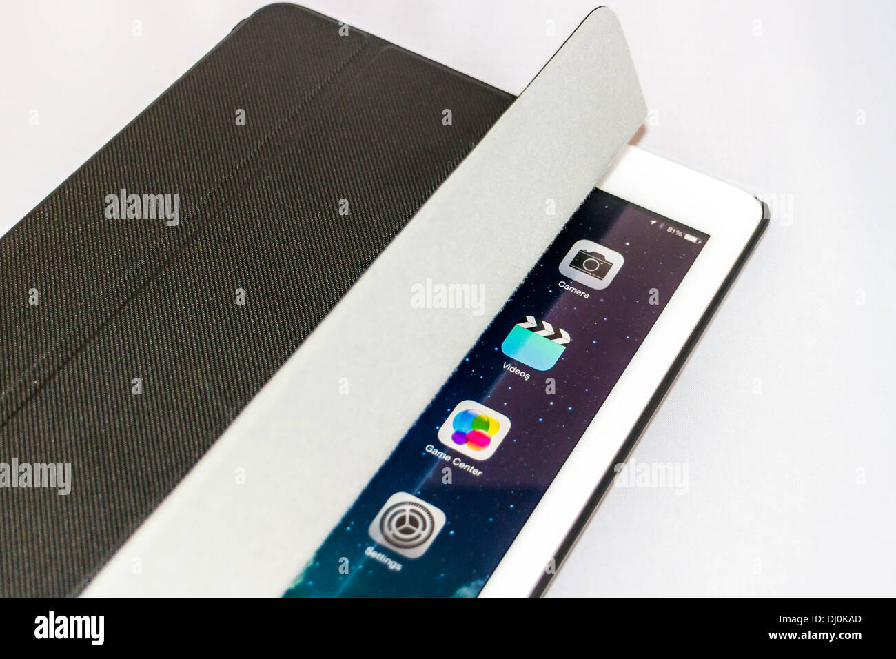 L'iPad Smart Cover s'éveille avec de l'air Banque D'Images