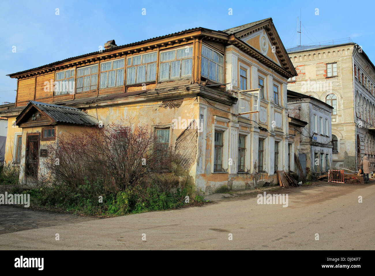 Maison ancienne, Balakhna, région de Nijni-Novgorod, Russie Banque D'Images