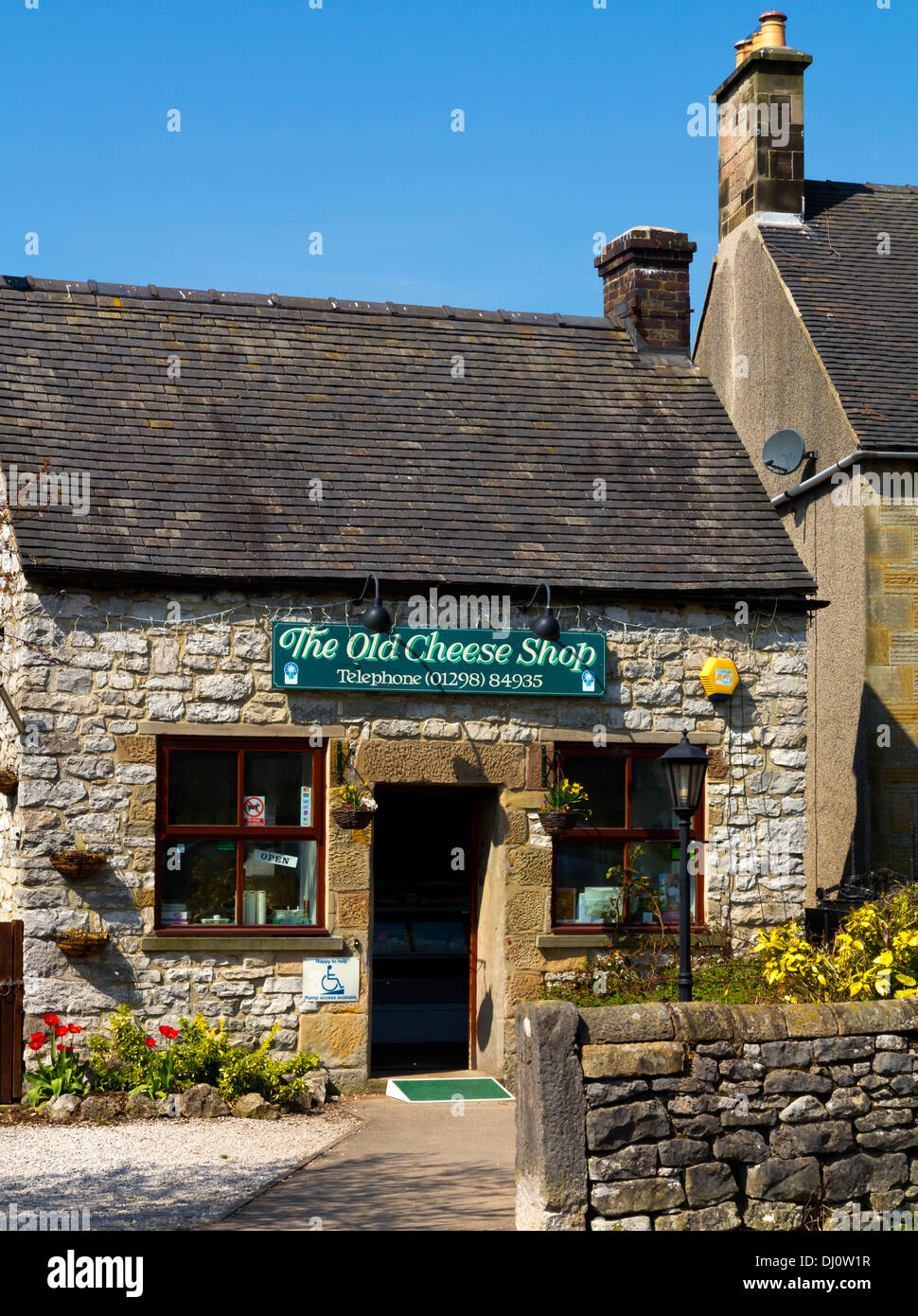 L'ancienne fromagerie à Hartington village dans le parc national de Peak District Derbyshire, Angleterre, Royaume-Uni Banque D'Images