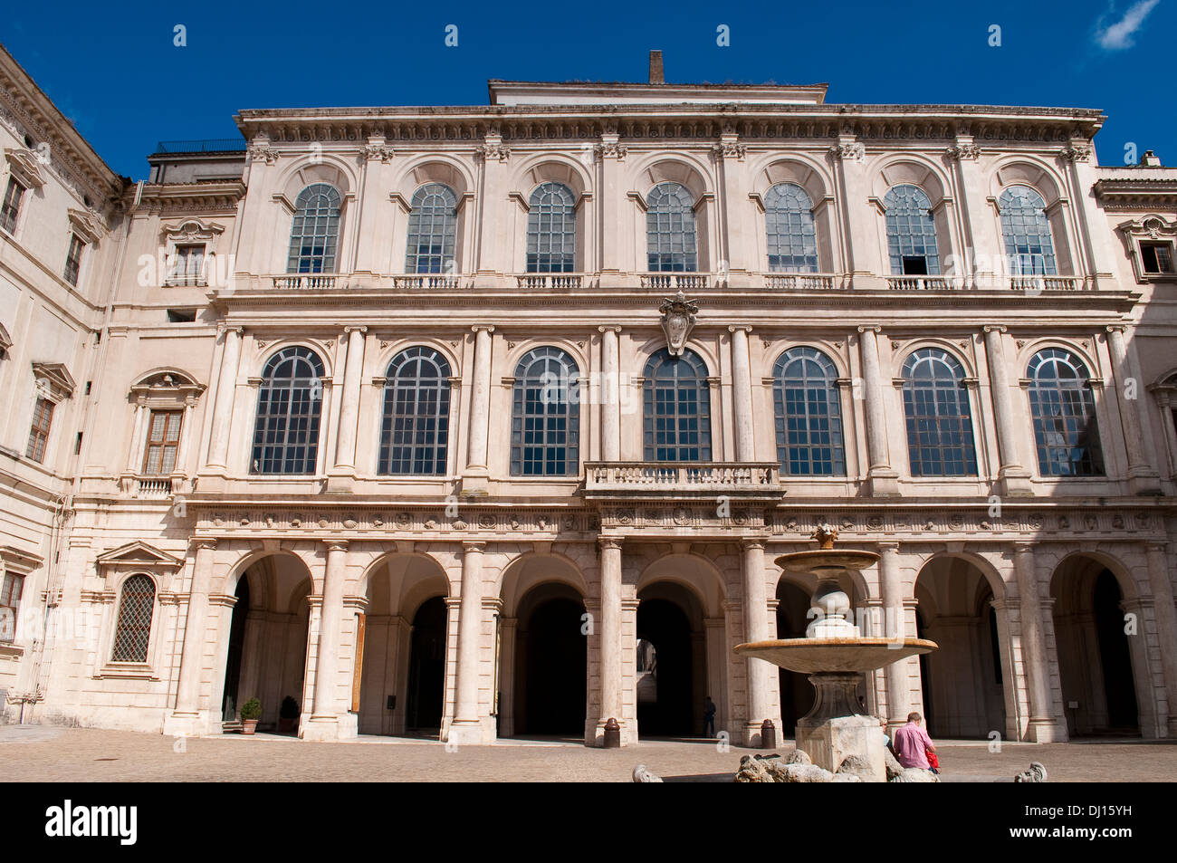 Façade du Palais Barberini, Rome, Italie Banque D'Images