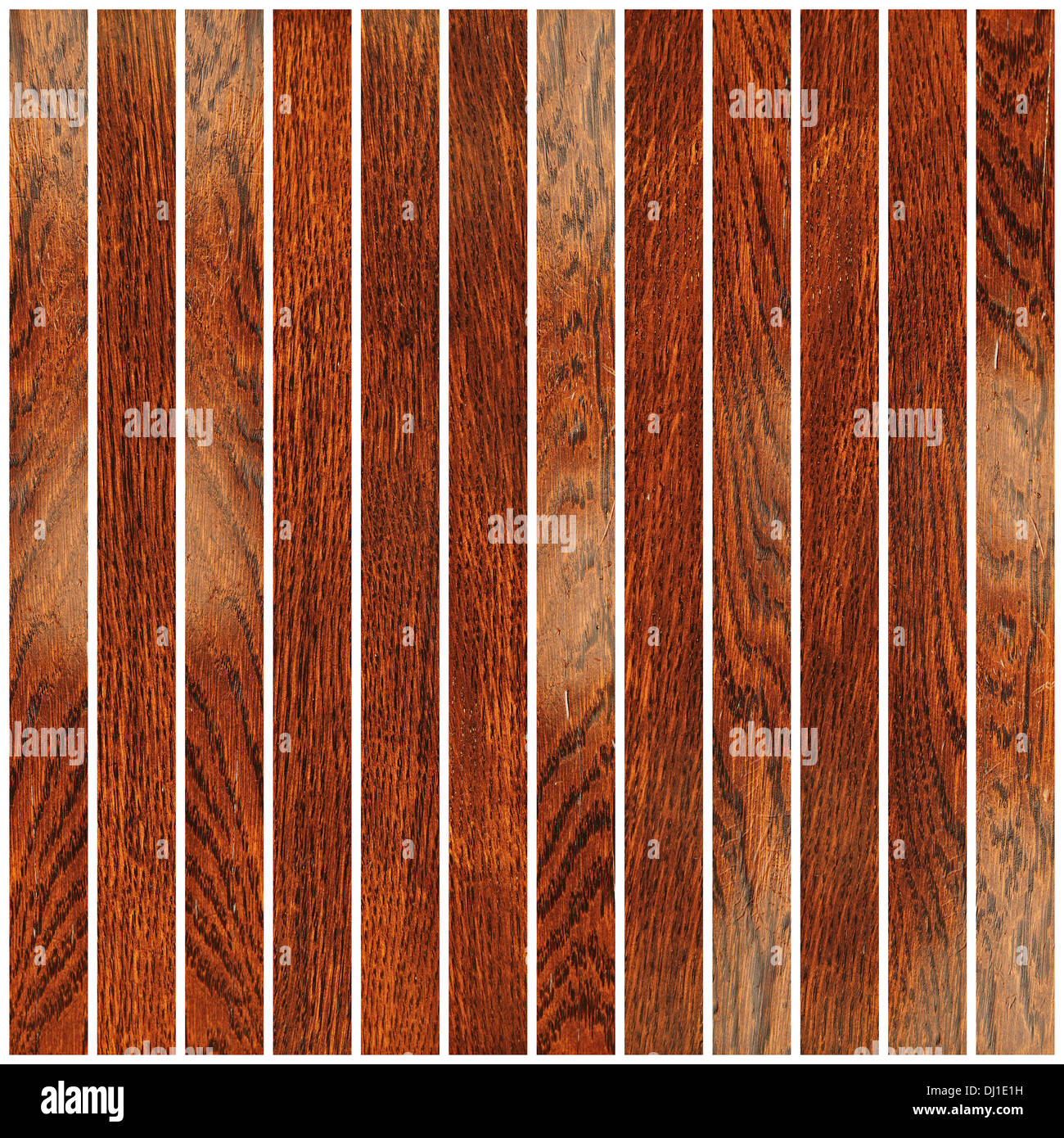 Cerisier sur blanc pour plancher en bois la finition intérieure Banque D'Images