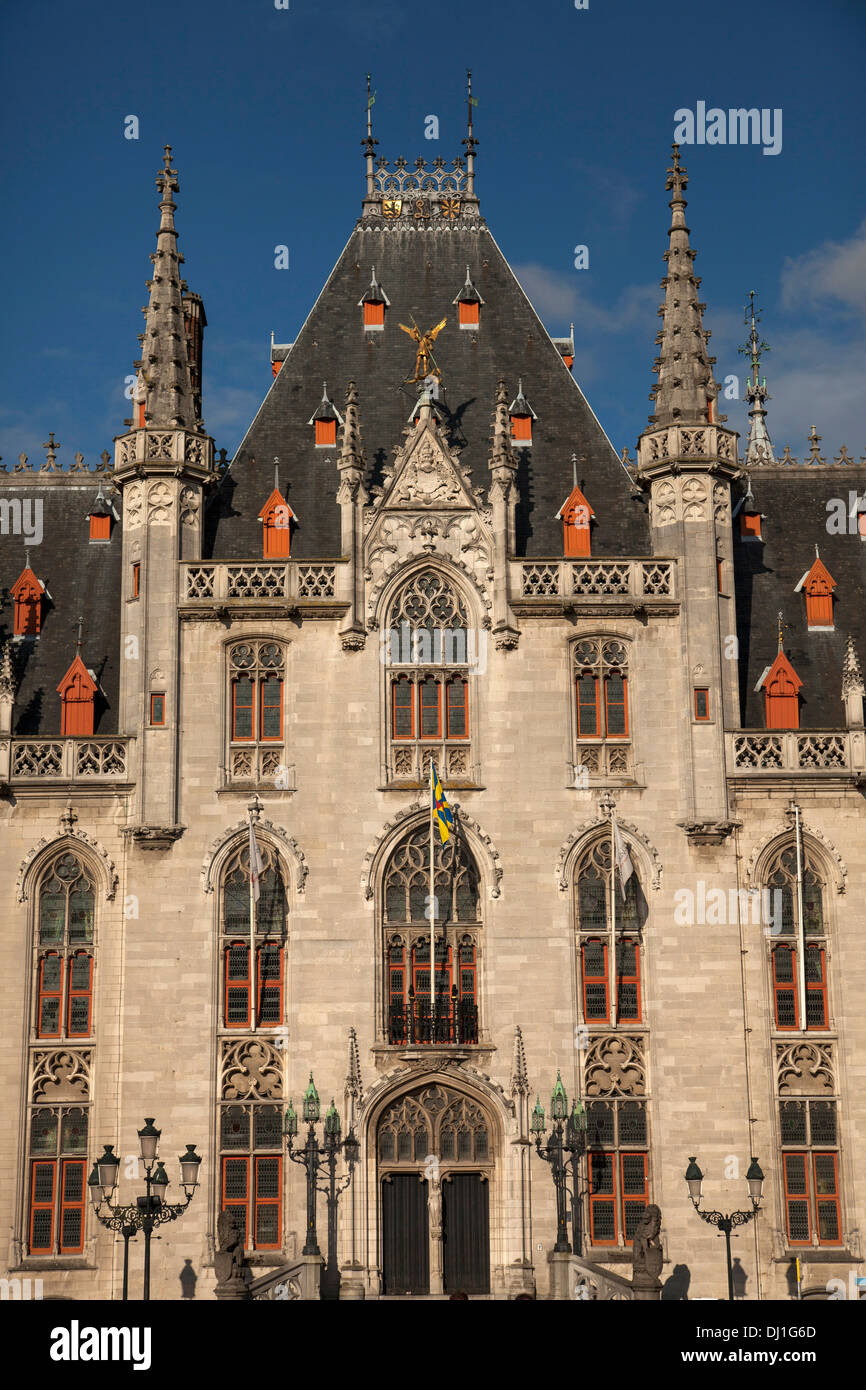 La cour provinciale ou Provinciaal Hof Bruges, Belgique Banque D'Images