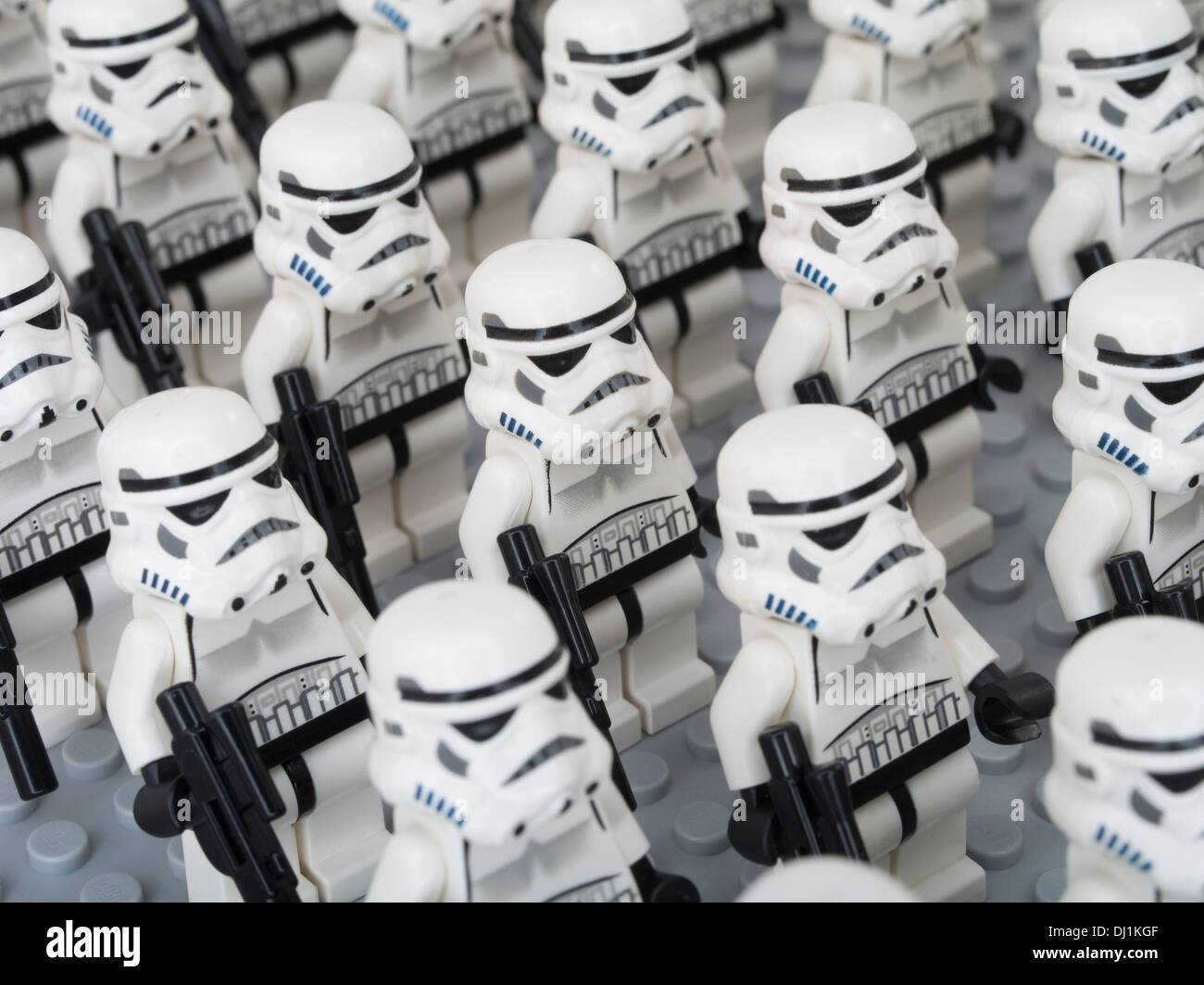 Star Wars Lego Playmobil - 5116 - Moto storm troopers ( soldats clone ) Banque D'Images